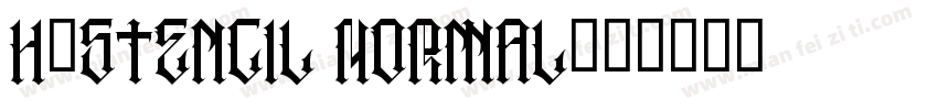 H_Stencil Normal字体转换